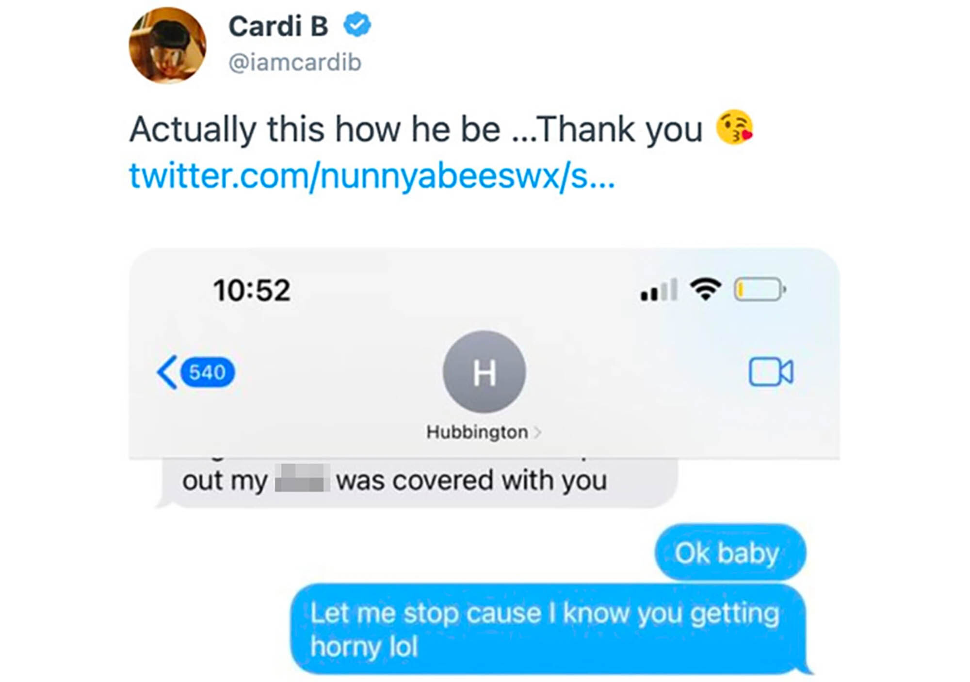 Cardi B Leaks Twitter